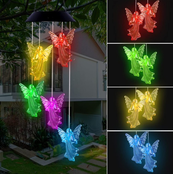 🦋 Enhance Your Garden✨Creative Bird Design Solar Wind Chimes