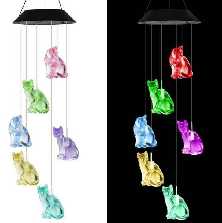 🦋 Enhance Your Garden✨Creative Bird Design Solar Wind Chimes