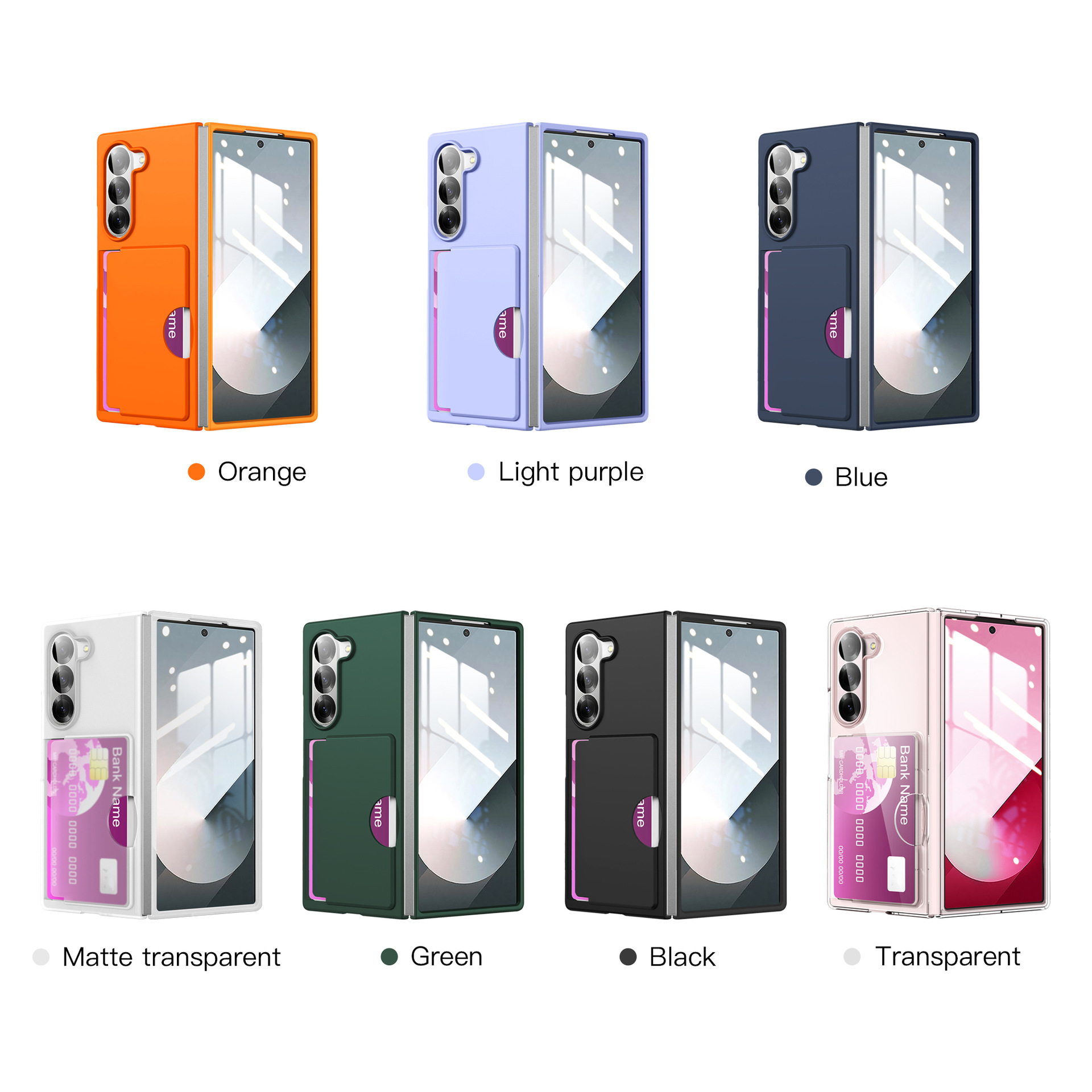 Wallet Card Holder Phone Case for Samsung Galaxy Z Fold 6 