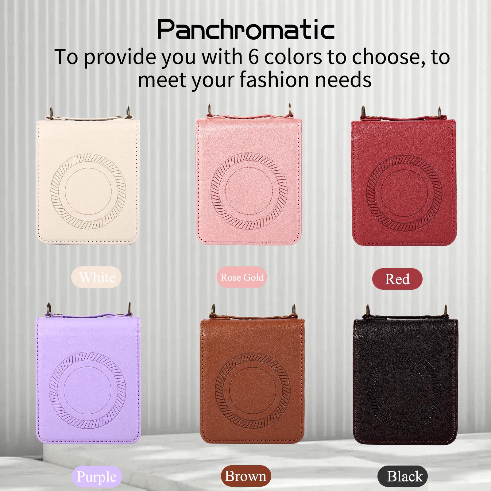 Crossbody Magnetic Leather Phone Case With Wireless Charger Long Strap For Samsung Galaxy Z Flip5/4/3