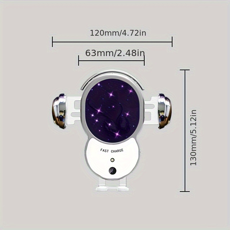 Wireless Car Charger, 15W Fast Auto Clamping Car Charger Phone Holder