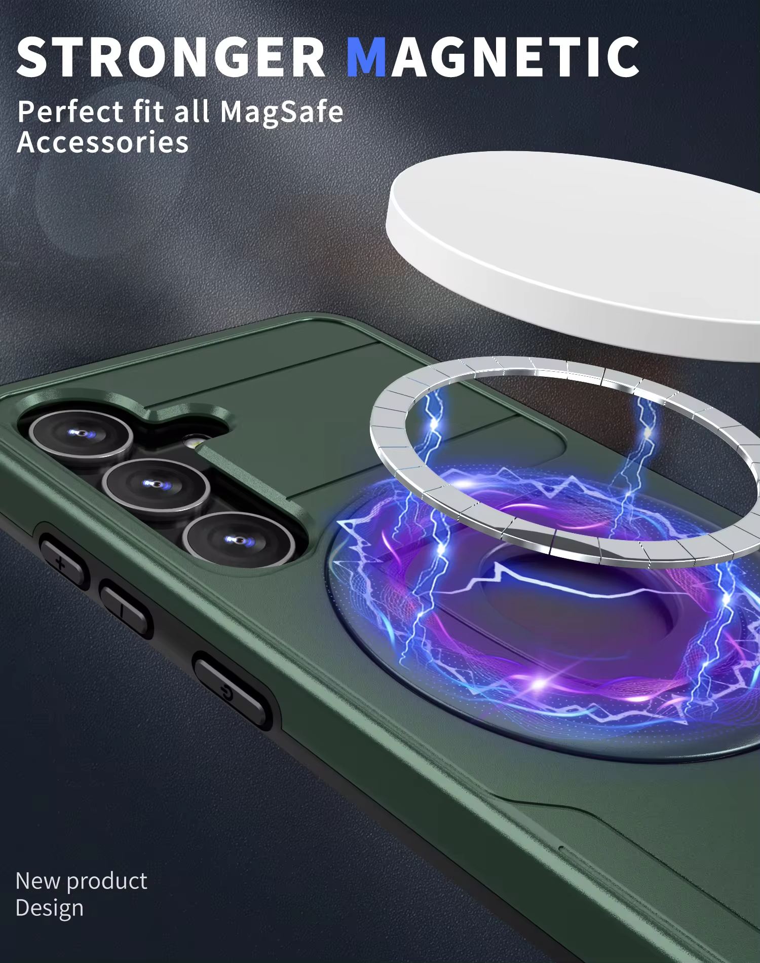 Heavy-duty Magnetic Ring Stand Armored 2-in-1 Case for Samsung Galaxy S23FE