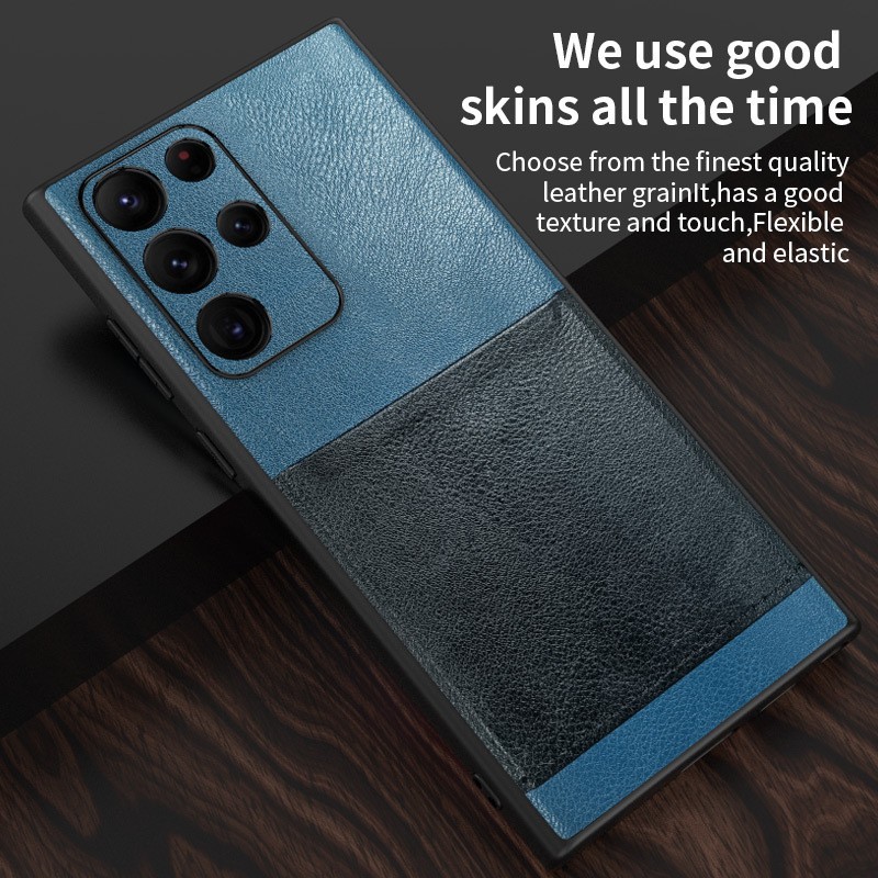 Luxury Leather Shockproof Card Holder Phone Case For Samsung  Galaxy  S22 Series