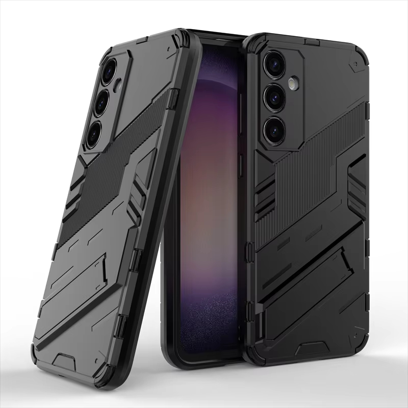 Punk Armor Shockproof Kickstand Phone Bumper Case For Samsung Galaxy S23 Series