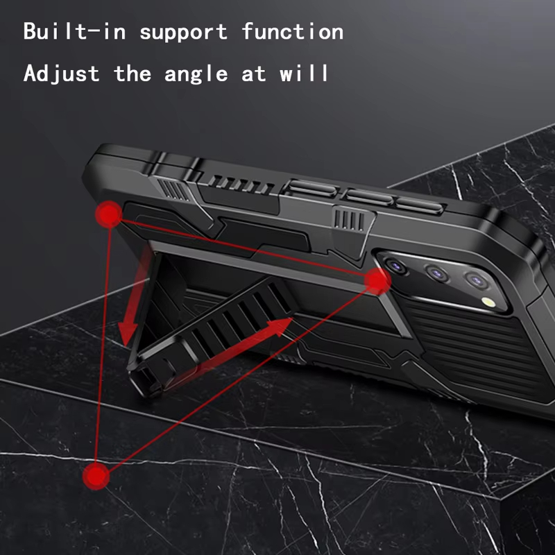 Strong Anti-Fall Armor Shockproof Kickstand Phone Case For Samsung Galaxy Note20/Ultra