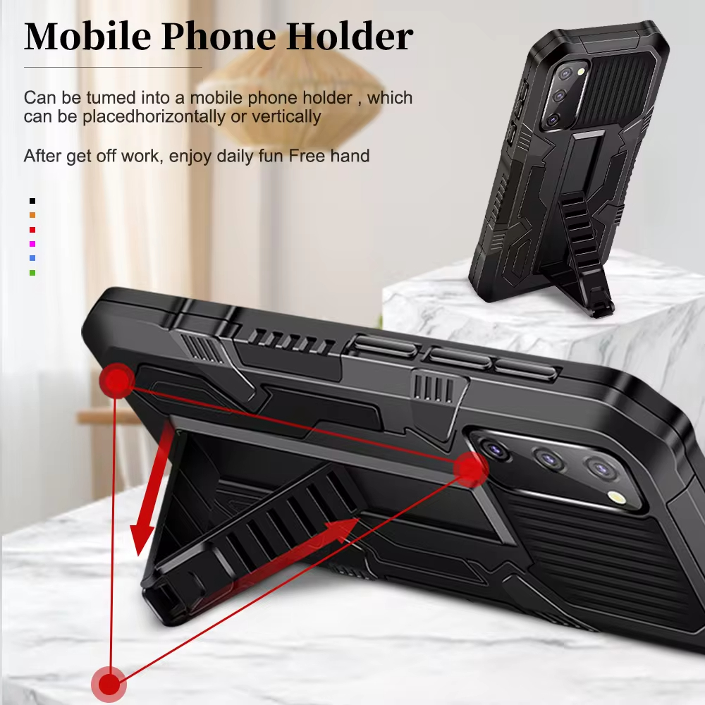 Strong Anti-Fall Armor Shockproof Kickstand Phone Case For iPhone 11-15 Series