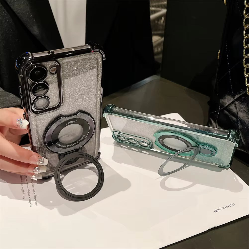 🎁💝2024 New Arrivals- Glitter Diamond Magnetic Ring Holder Case for Samsung Galaxy S24 S23 S22 Series