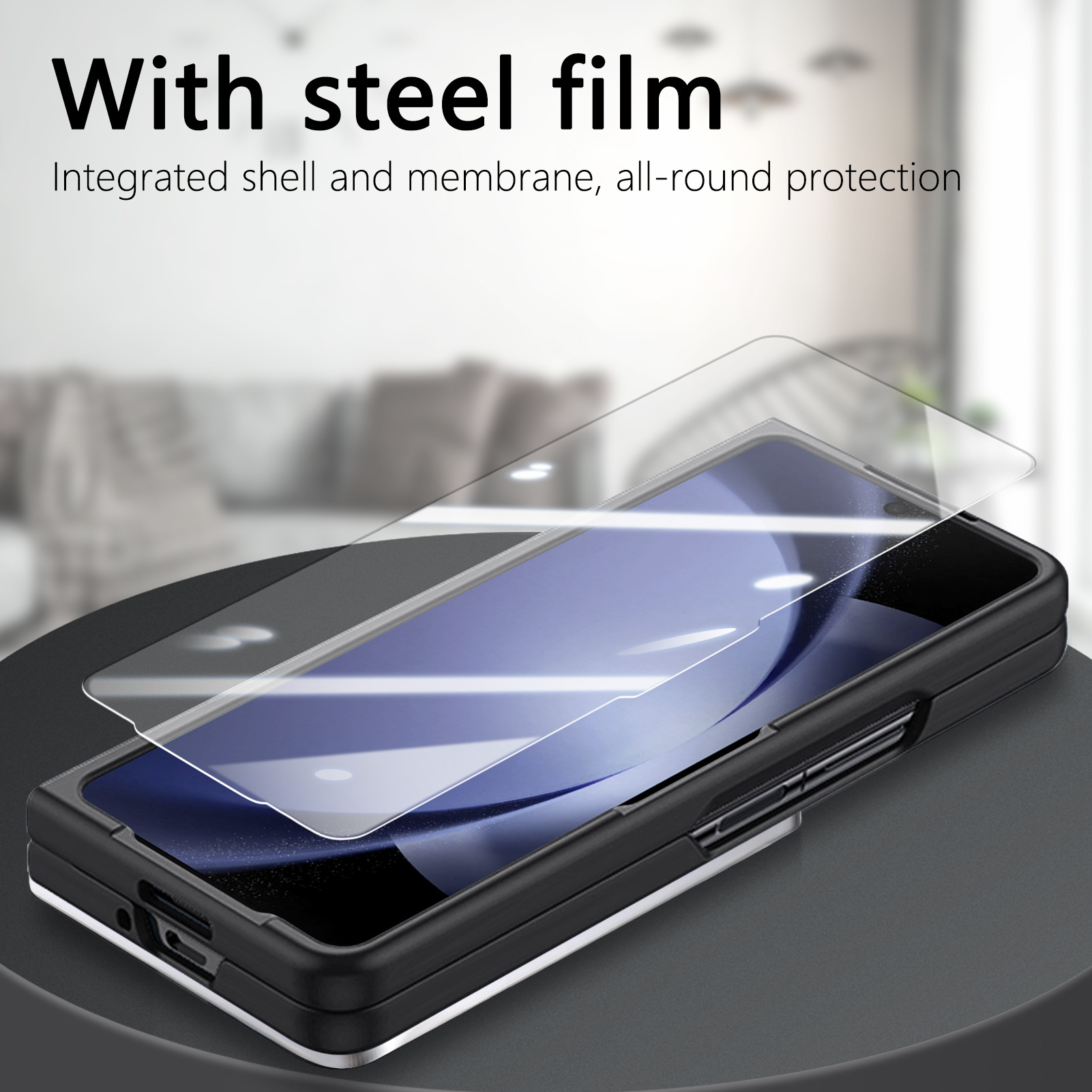 New Arrival Card Slot Wallet Case with Pen Holder & Screen Protector Wrist Strap Cover For Samsung Galaxy Z Fold 6 5 