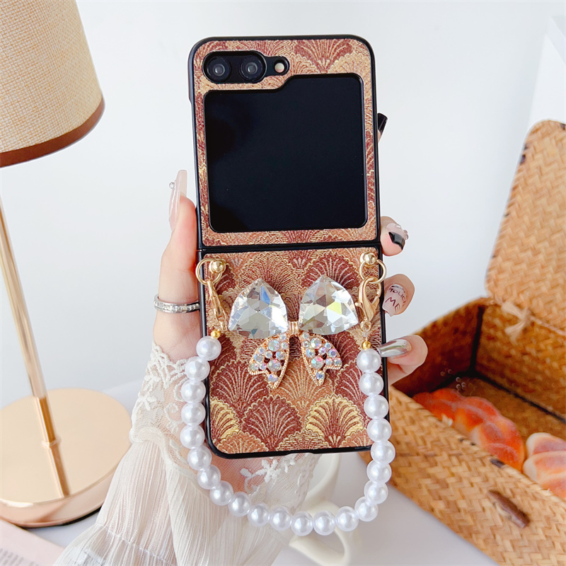 Luxury Rhinestone Butterfly Phone Case For Samsung Galaxy Z Flip 6 5 4 3