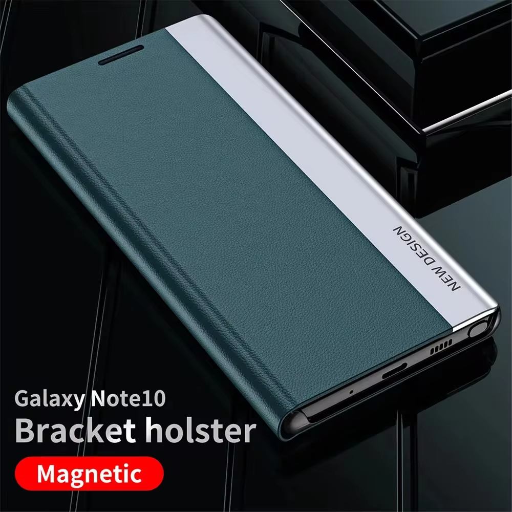 2024 The 4th Generation Side Window Magnetic Plating Bracket Flip Phone Case For Samsung Galaxy A32/A52/A72