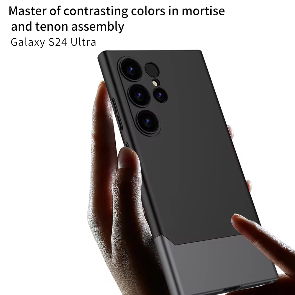 Luxurious Skin-like Color Matching Magnetic Case With Mortise And Tenon For Samsung Galaxy S24 Ultra