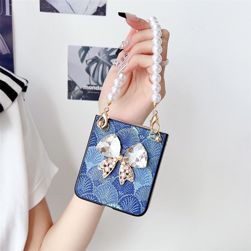 Luxury Rhinestone Butterfly Phone Case For Samsung Galaxy Z Flip 6 5 4 3