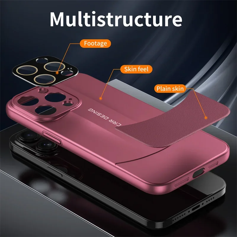 Supercar Design Hard Ultra-thin Simple Phone Case for iPhone 16 15 14 13 12 11 Series