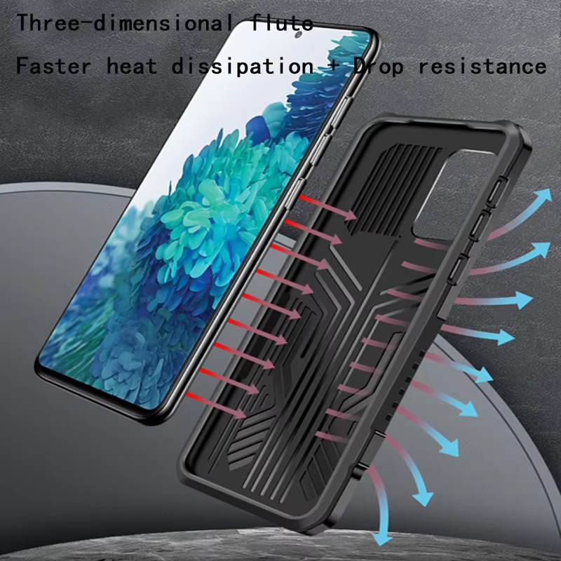 Strong Anti-Fall Armor Shockproof Kickstand Phone Case For Samsung Galaxy Note20/Ultra