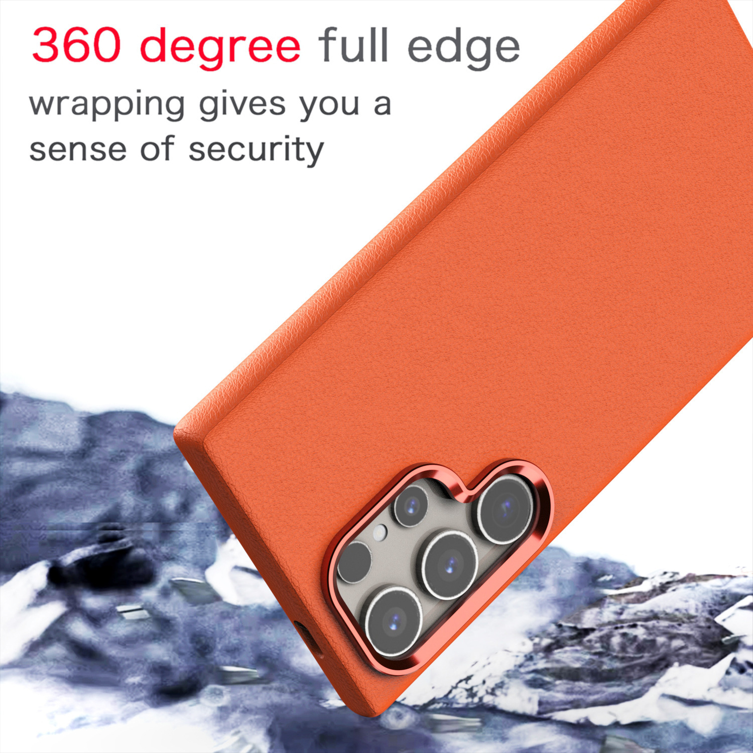 Luxury Genuine Leather Magnetic Case for Samsung Galaxy S24 Plus Ultra