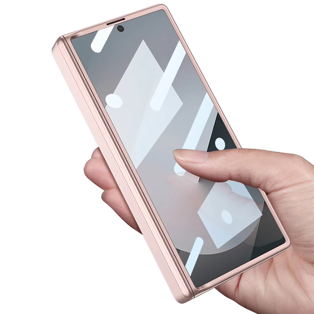 Magnetic Hinge Phone Case For Samsung Galaxy Z Fold 6 Wth Stylus Pen+Glass