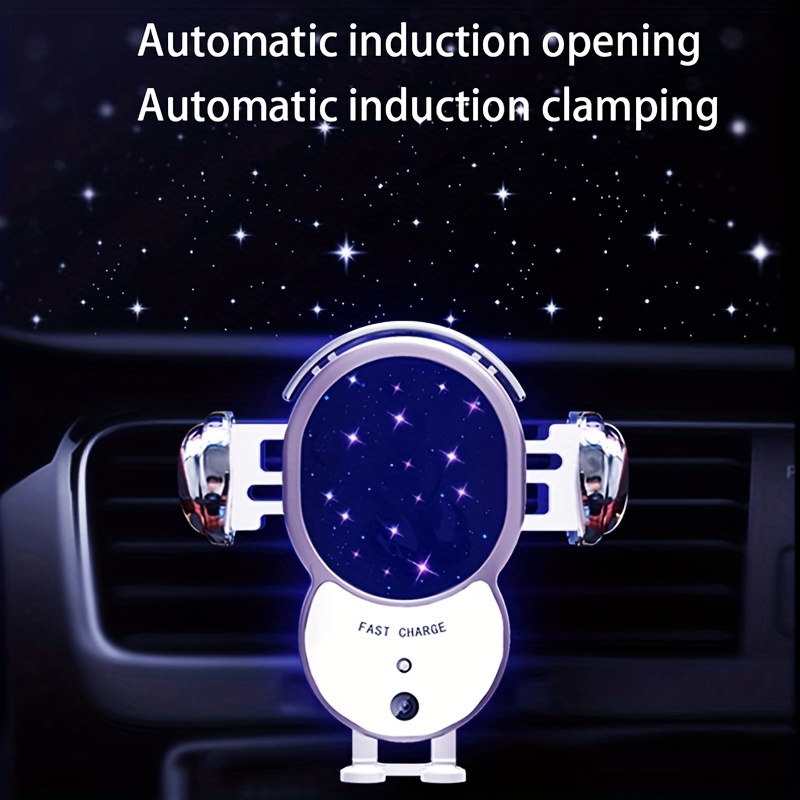 Wireless Car Charger, 15W Fast Auto Clamping Car Charger Phone Holder