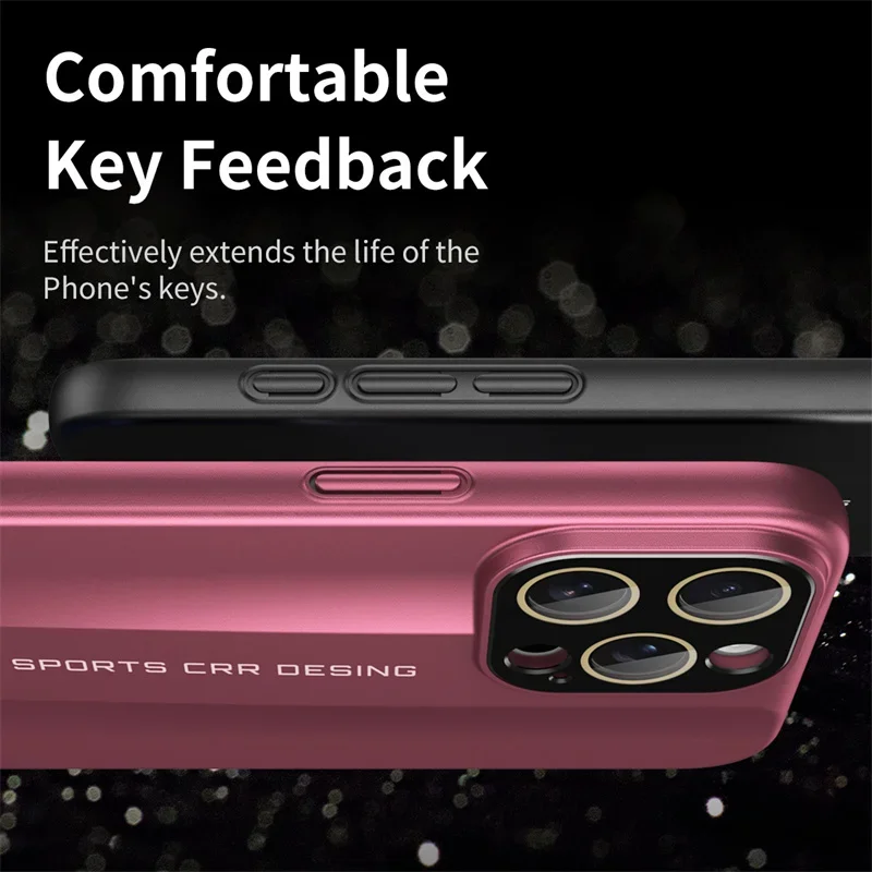 Supercar Design Hard Ultra-thin Simple Phone Case for iPhone 16 15 14 13 12 11 Series