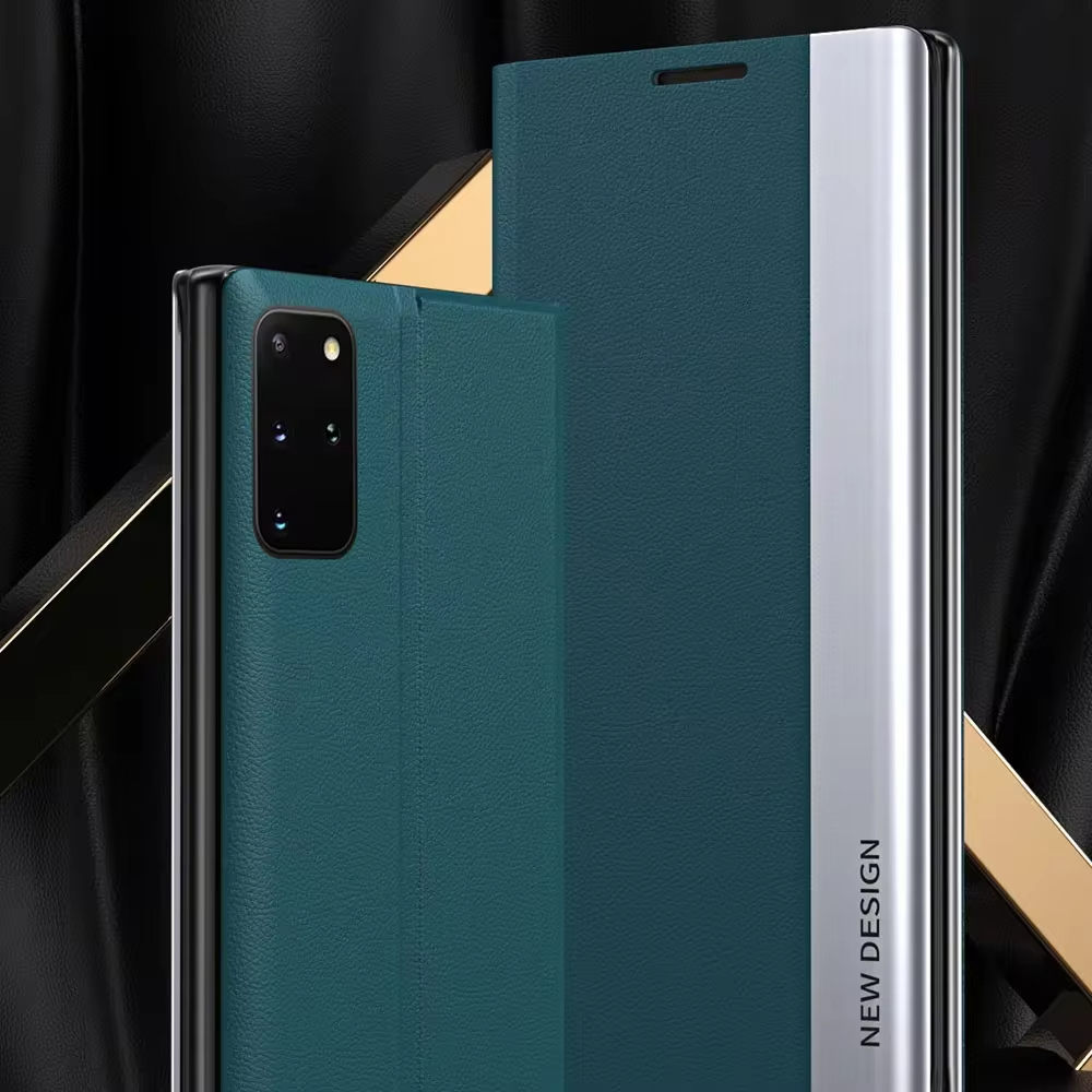 2024 The 4th Generation Side Window Magnetic Plating Bracket Flip Phone Case For Samsung Galaxy A32/A52/A72