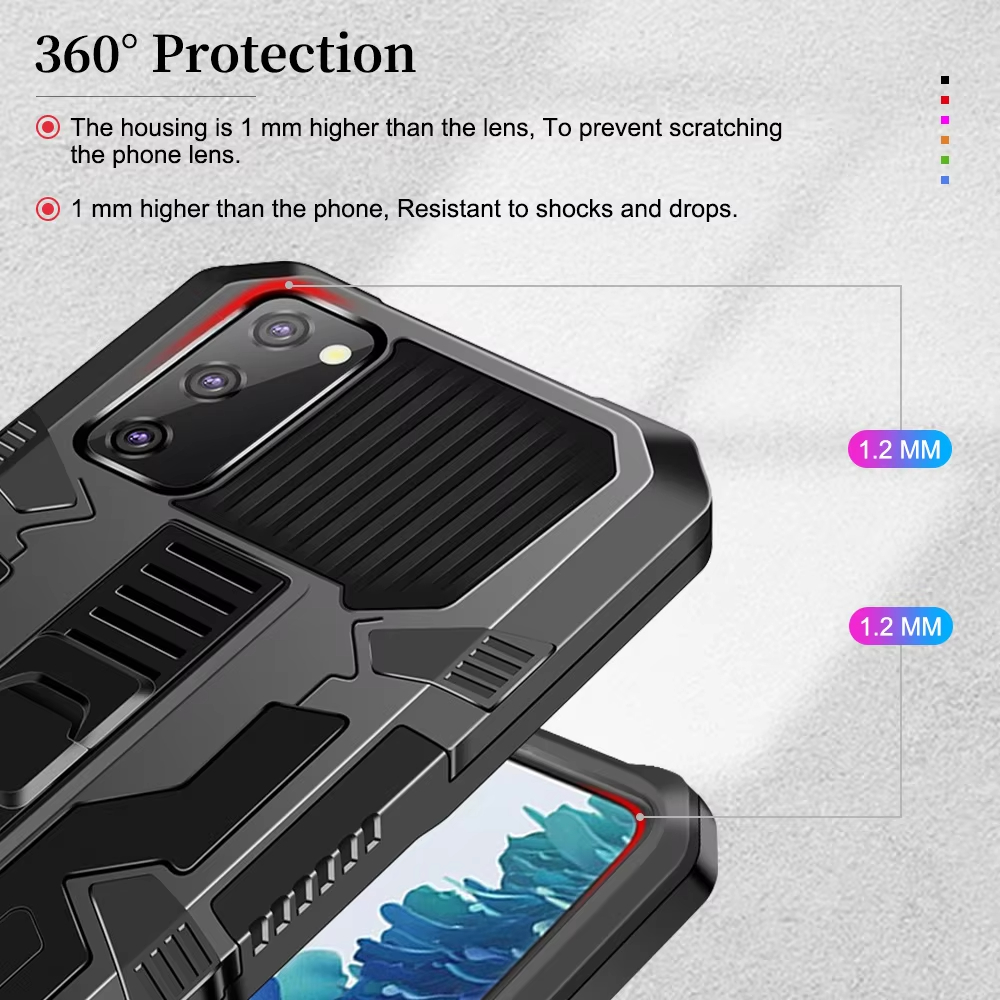 Strong Anti-Fall Armor Shockproof Kickstand Phone Case For iPhone 11-15 Series
