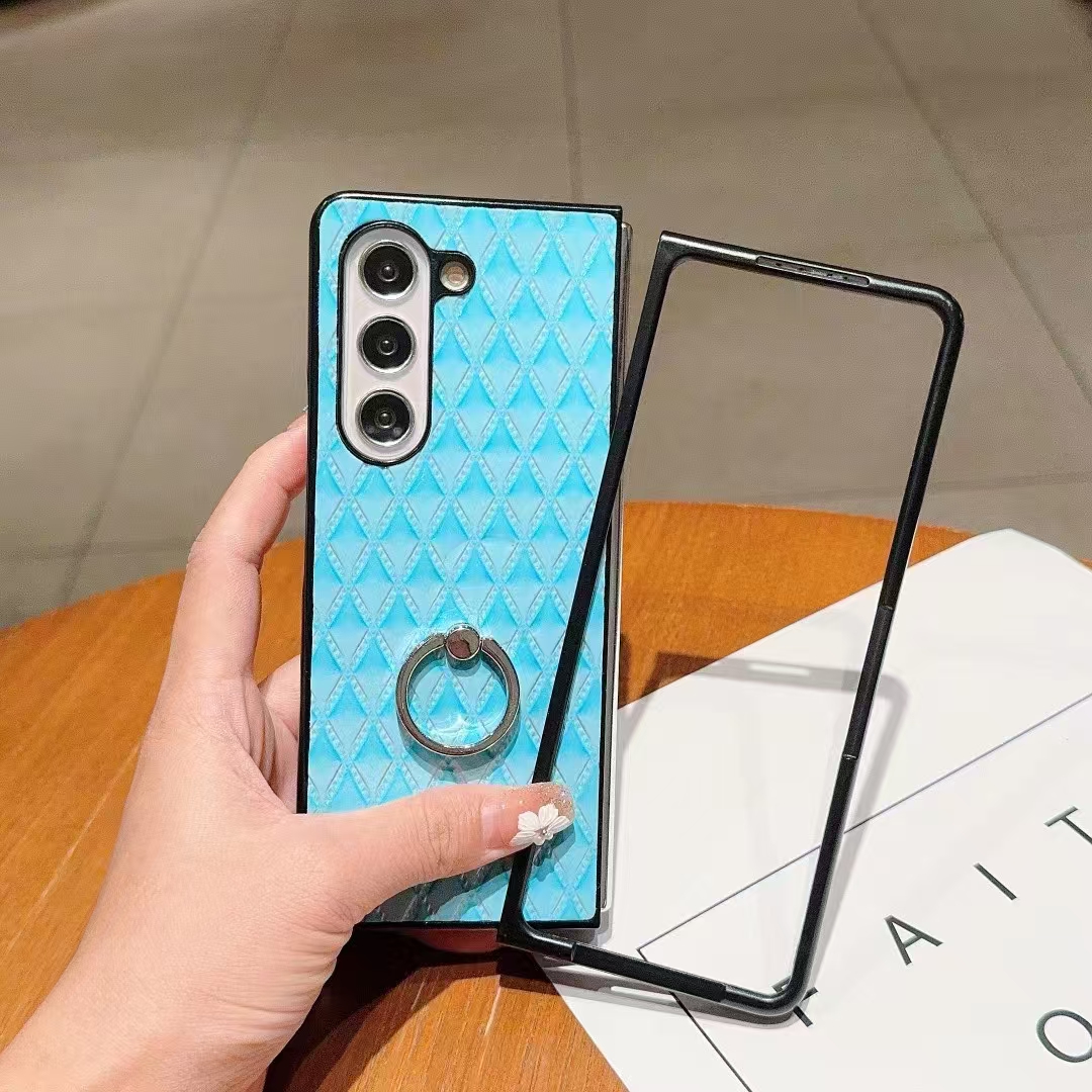 Luxury Diamond Ring Holder Phone Case For Samsung Galaxy Fold 3 4 5 6