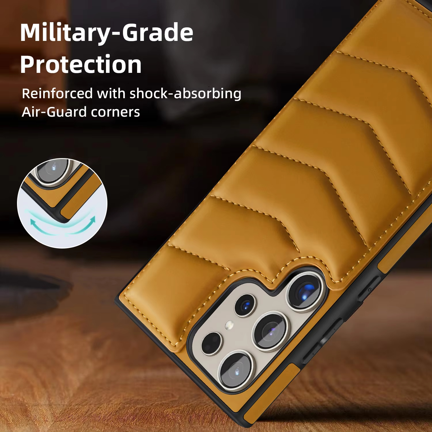Down Jackets Air-Bags Invisible Folding Stand Magnetic Case for Samsung Galaxy S24 S23 Ultra Plus