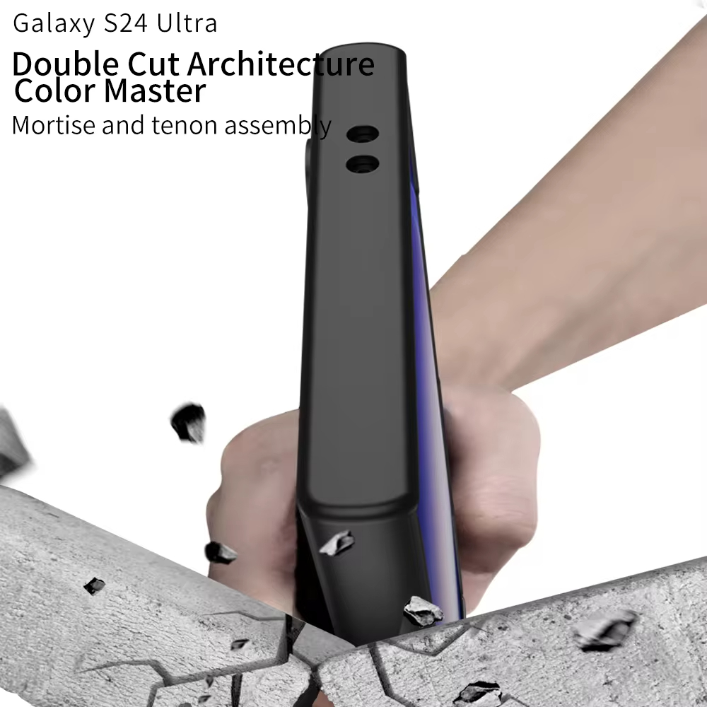 Luxurious Skin-like Color Matching Magnetic Case With Mortise And Tenon For Samsung Galaxy S24 Ultra