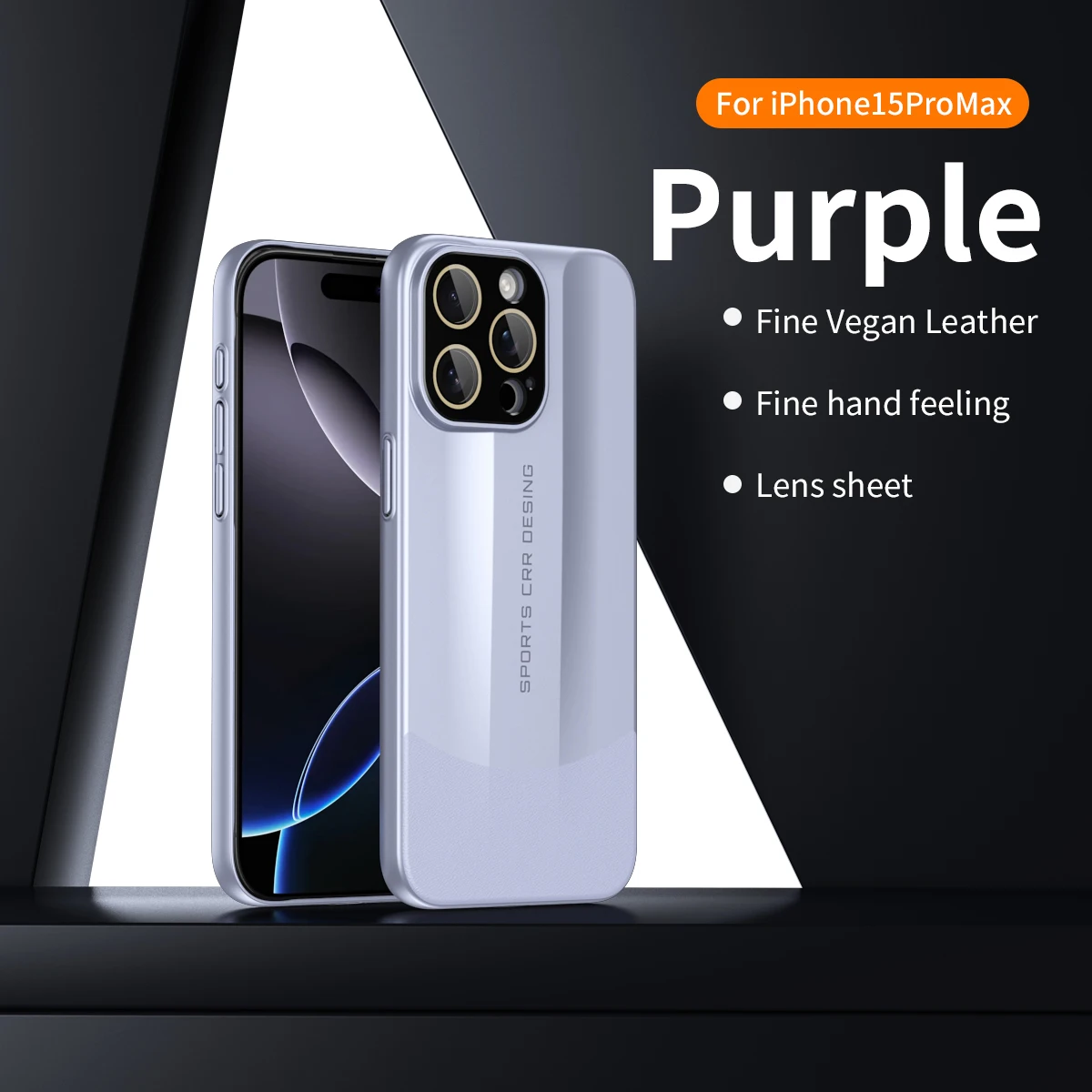 Supercar Design Hard Ultra-thin Simple Phone Case for iPhone 16 15 14 13 12 11 Series