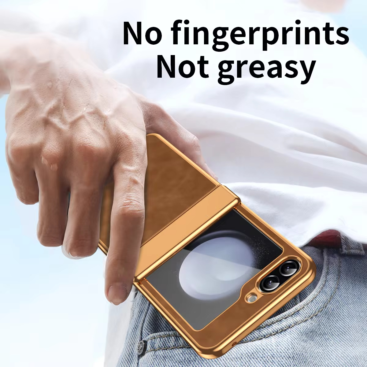  Luxury Leather Electroplated All-inclusive Folding Hinge Shockproof Case For Samsung Galaxy Z Flip 5 4 3