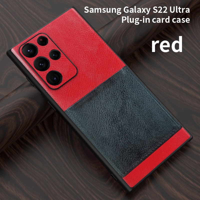 Luxury Leather Shockproof Card Holder Phone Case For Samsung  Galaxy  S22 Series