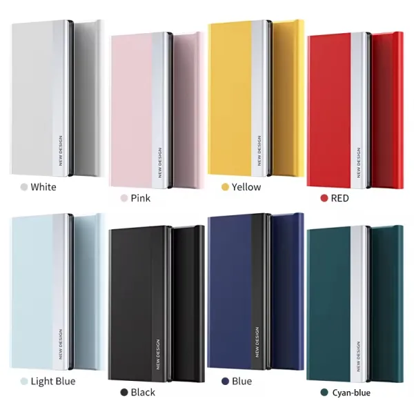 2024 The 4th Generation Side Window Magnetic Plating Bracket Flip Phone Case For Samsung Galaxy A54/A34/A24
