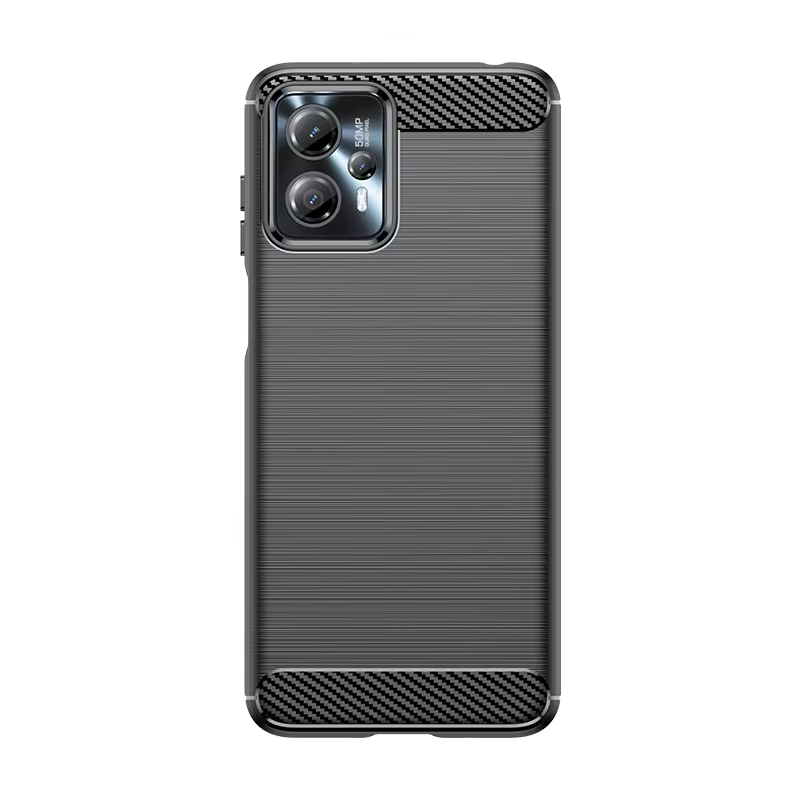 2024 Rugged Shield Carbon Fiber Bumper Silicone Shockproof Case For Moto G13/G14