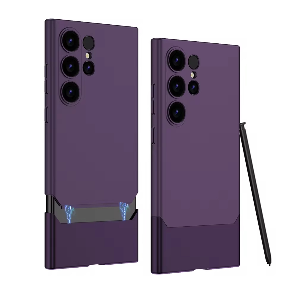 Luxurious Skin-like Color Matching Magnetic Case With Mortise And Tenon For Samsung Galaxy S24 Ultra