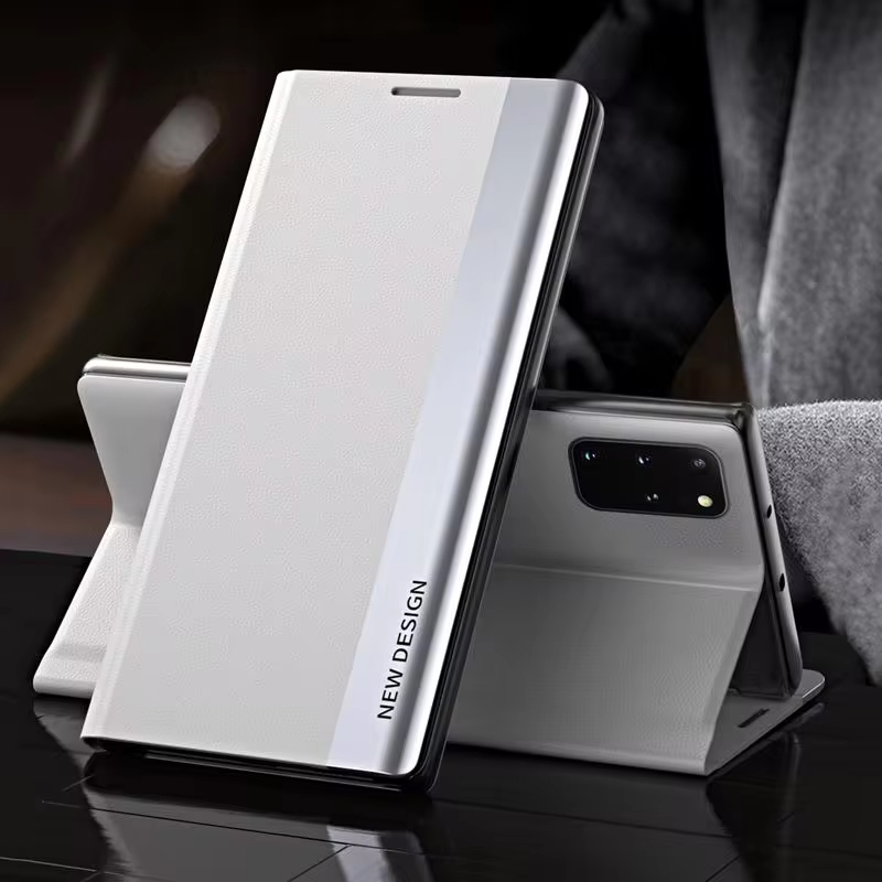 2024 The 4th Generation Side Window Magnetic Plating Bracket Flip Phone Case For Samsung Galaxy A51/A71  4G/5G