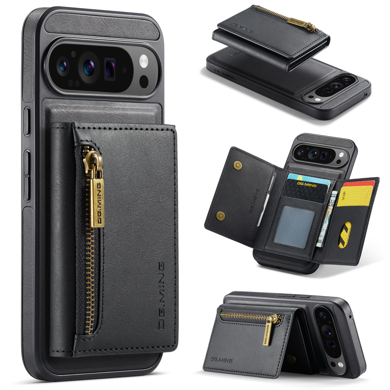 2 In 1 Detachable Magnetic Leather Wallet Phone Case For Google Pixel 8/8Pro