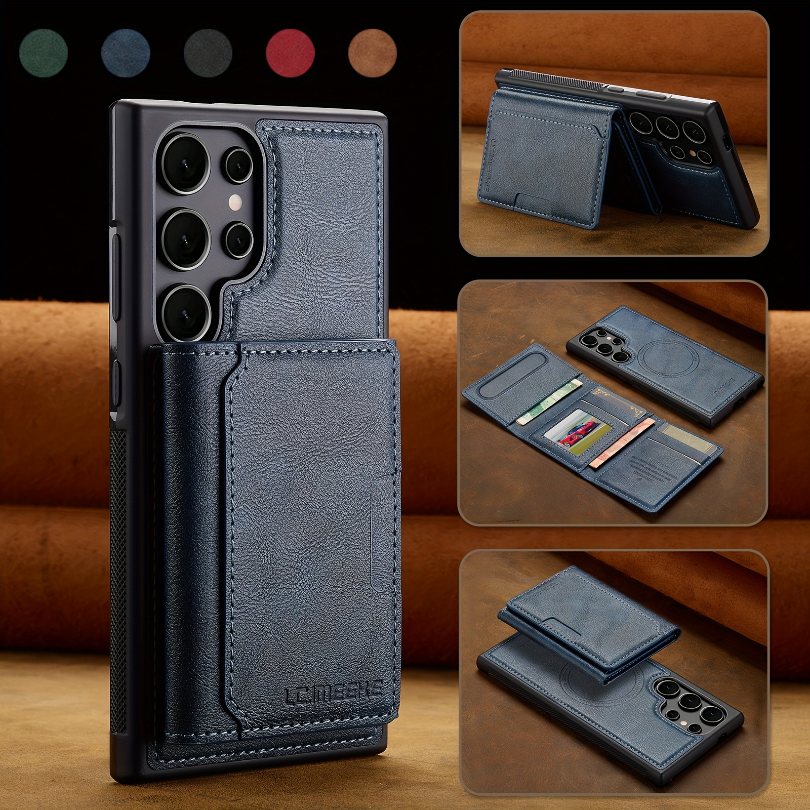 2-In-1 Detachable Magnetic Wallet Case For Samsung Galaxy S25, S24, S23, S22, S21 Ultra Plus, And S20 FE