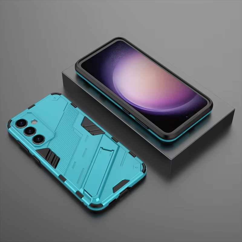 Punk Armor Shockproof Kickstand Phone Bumper Case For Samsung Galaxy S23 Series