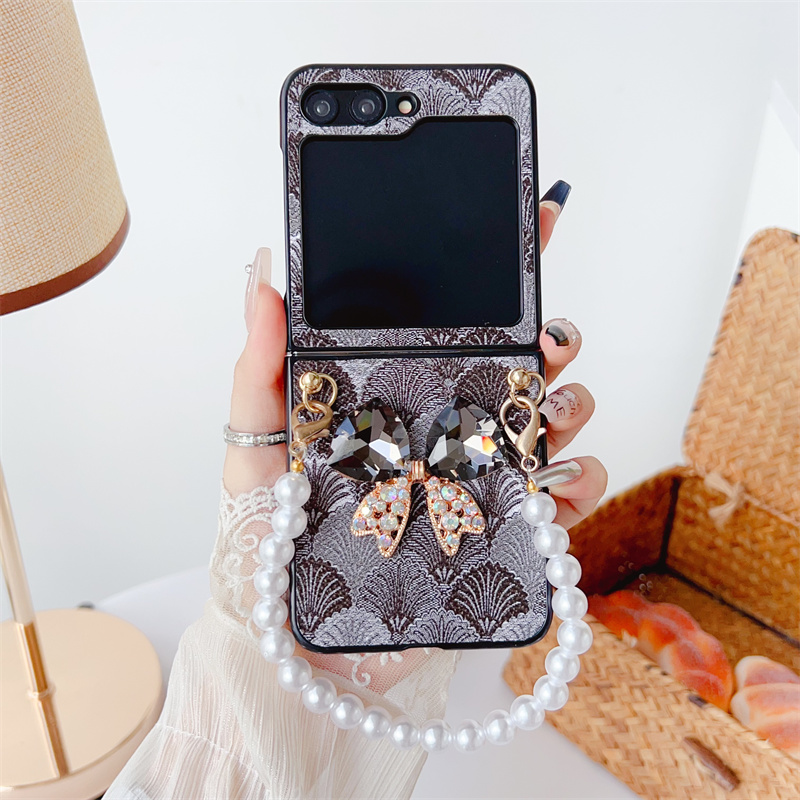 Luxury Rhinestone Butterfly Phone Case For Samsung Galaxy Z Flip 6 5 4 3