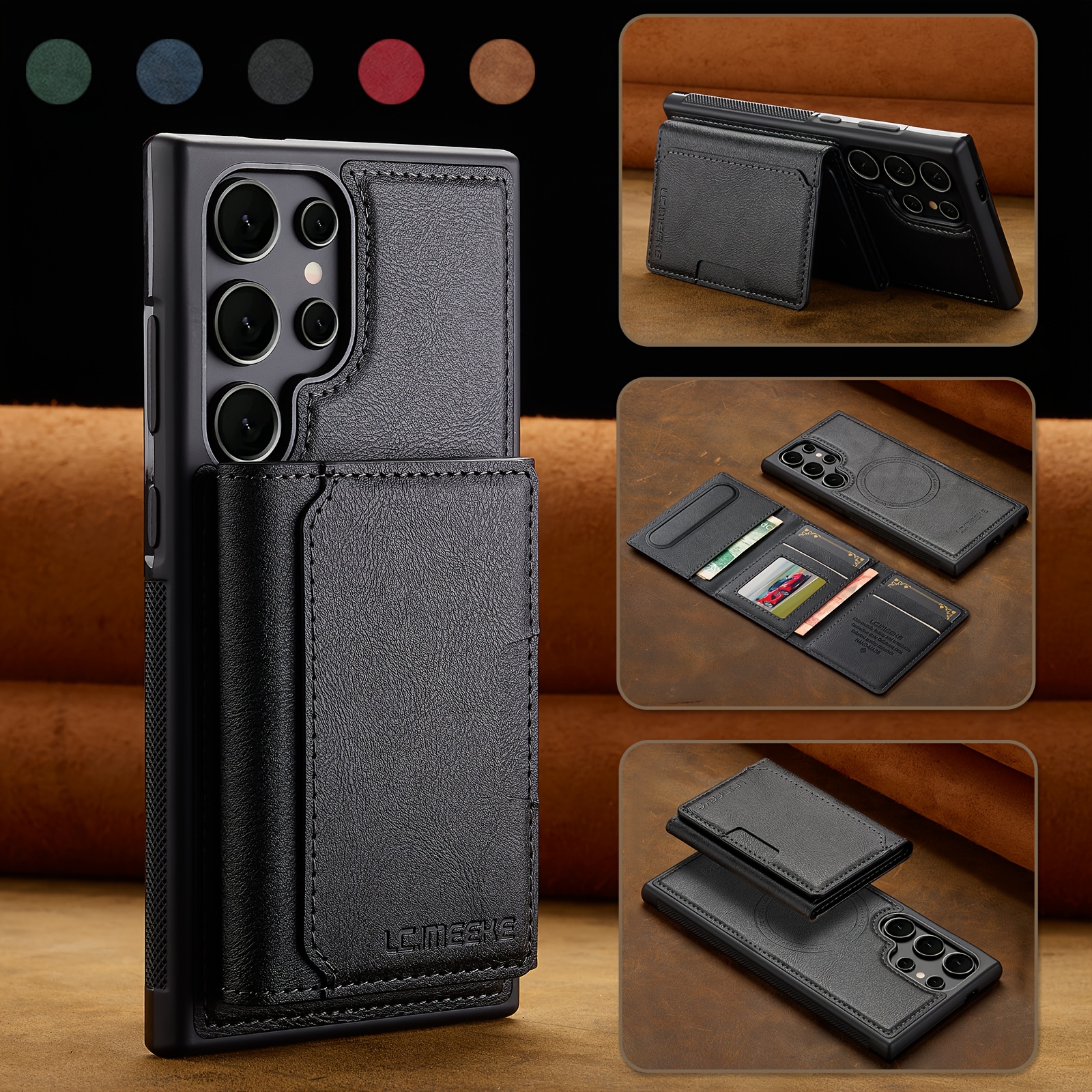 2-In-1 Detachable Magnetic Wallet Case For Samsung Galaxy S25, S24, S23, S22, S21 Ultra Plus, And S20 FE