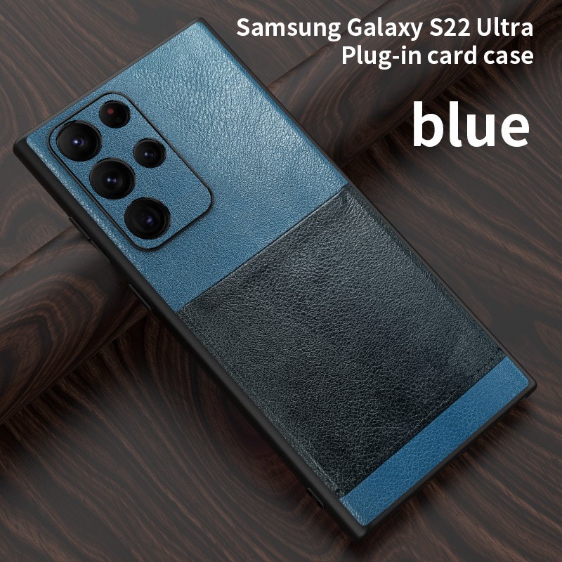 Luxury Leather Shockproof Card Holder Phone Case For Samsung  Galaxy  S22 Series