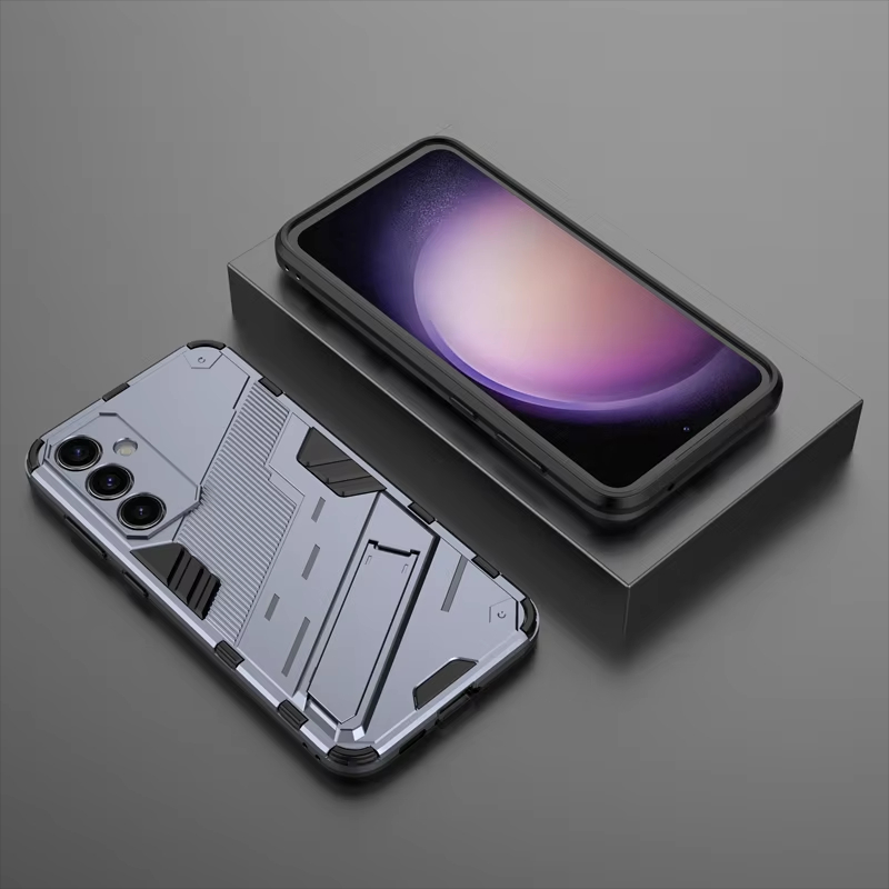 Punk Armor Shockproof Kickstand Phone Bumper Case For Samsung Galaxy S23 Series