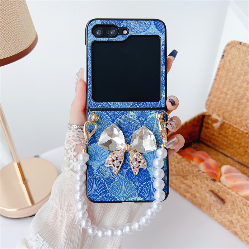 Luxury Rhinestone Butterfly Phone Case For Samsung Galaxy Z Flip 6 5 4 3