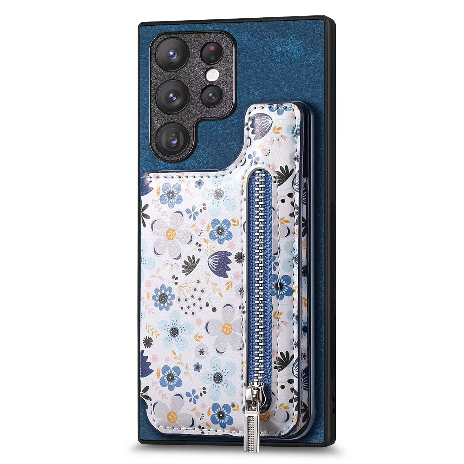 Vintage Zipper Cards Solt Wallet Leather Case for Samsung Galaxy S24 Series