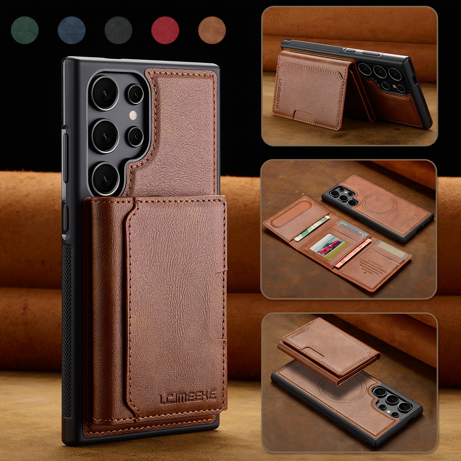 2-In-1 Detachable Magnetic Wallet Case For Samsung Galaxy S25, S24, S23, S22, S21 Ultra Plus, And S20 FE