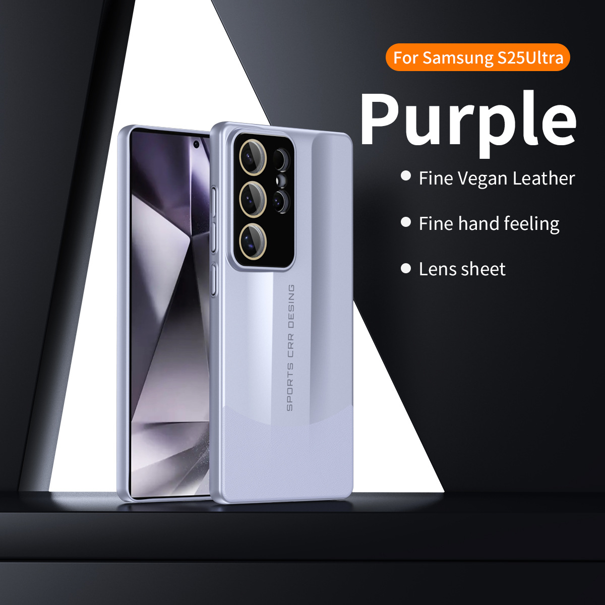 Supercar Design Hard Ultra-thin Simple Phone Case for Samsung S25 S24 S23 Ultra Plus
