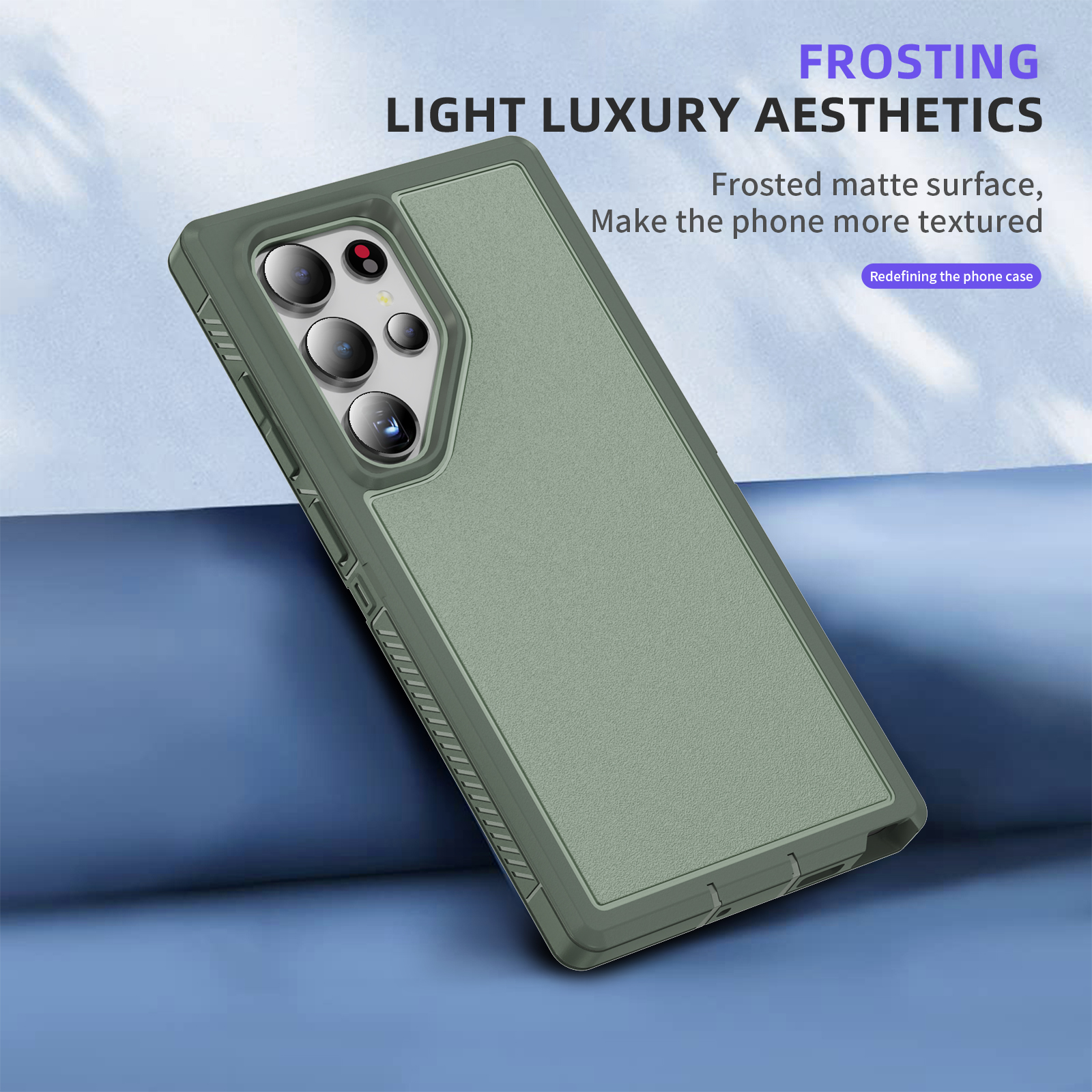 Heavy Armor Shockproof Phone Case for Samsung Galaxy S24+ S23+ Ultra
