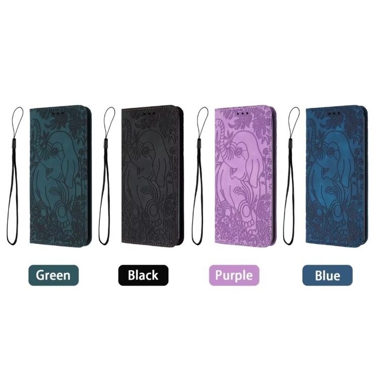Vintage Elephant Magnet Flip Leather Case For Samsung Galaxy A15/A25/A35/A55