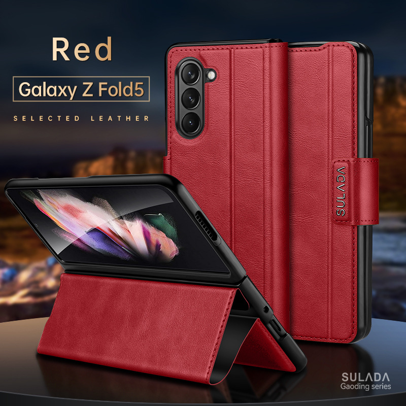 Anti-Dust Shockproof Leather Bag Case for Samsung Galaxy Z Fold 6 5 4 3