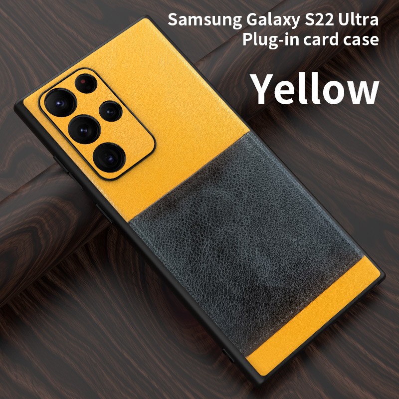 Luxury Leather Shockproof Card Holder Phone Case For Samsung  Galaxy  S22 Series