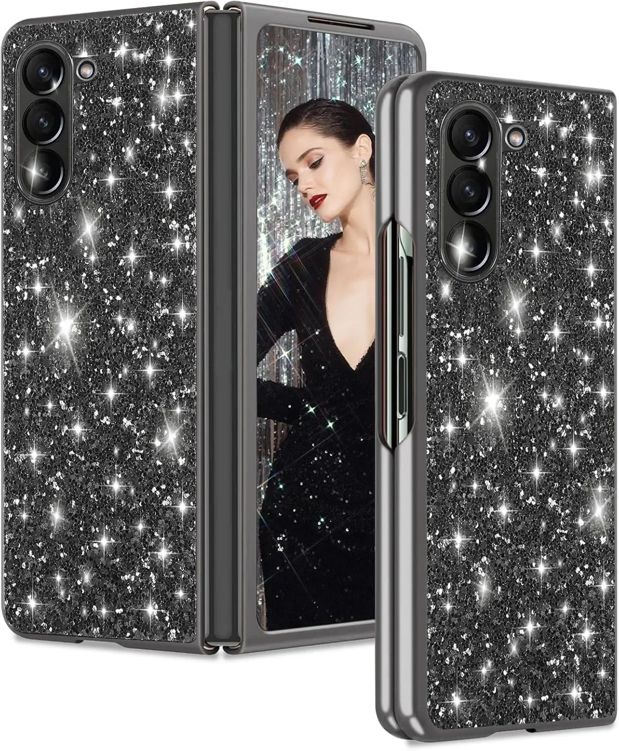 Luxury Glitter Plating Bling Case For Samsung Galaxy Z Fold 6 5 4 3